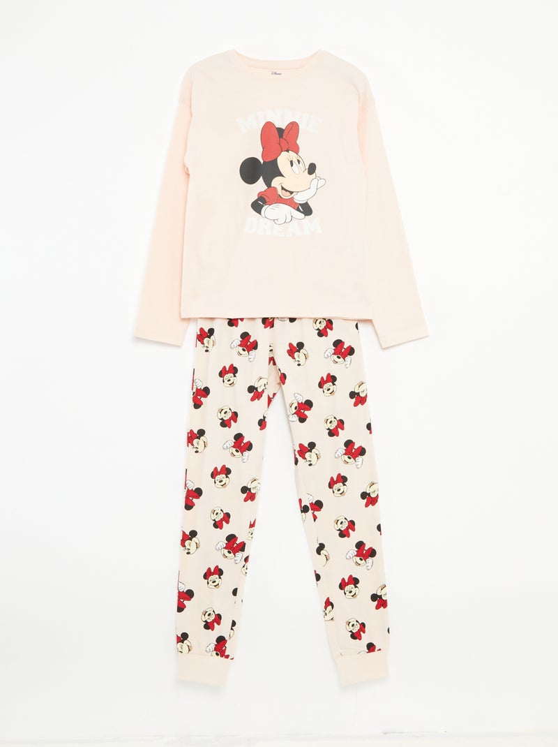 Conjunto de pijama comprido 'Disney' t-shirt + calças - 2 peças Rosa - Kiabi