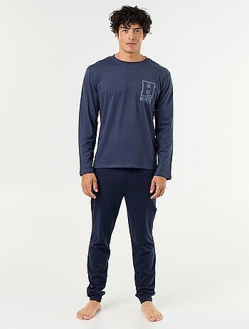 Conjunto de pijama comprido em jérsei - 2 peças