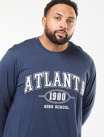 Conjunto de pijama comprido em jersey, t-shirt + calças - 2 peças