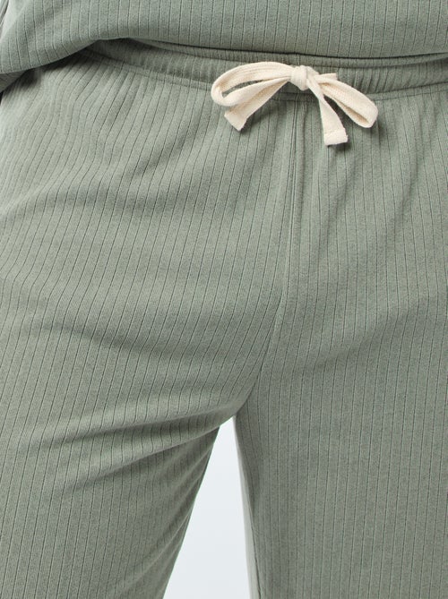 Conjunto de pijama comprido em malha ultra macia - 2 peças - Kiabi