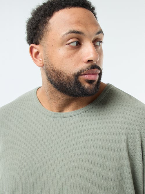 Conjunto de pijama comprido em malha ultra macia - 2 peças - Kiabi