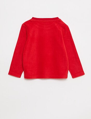 Conjunto de pijama comprido em micropolar - 2 peças