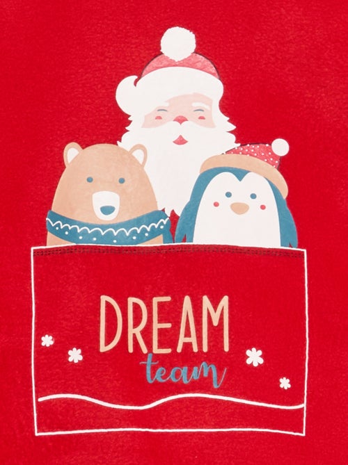 Conjunto de pijama comprido em micropolar - 2 peças - Kiabi