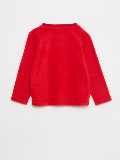 Conjunto de pijama comprido em micropolar - 2 peças - Kiabi