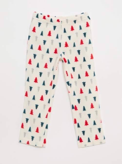 Conjunto de pijama comprido em micropolar - 2 peças - Kiabi