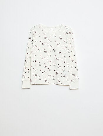 Conjunto de pijama comprido em moletom + colete sem mangas efeito borreguito - 3 peças