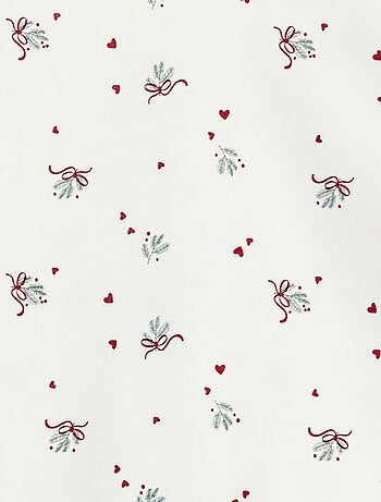 Conjunto de pijama comprido em moletom + colete sem mangas efeito borreguito - 3 peças