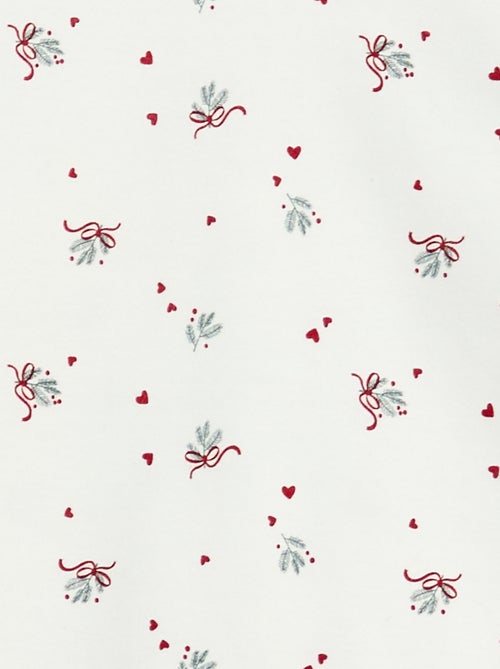 Conjunto de pijama comprido em moletom + colete sem mangas efeito borreguito - 3 peças - Kiabi