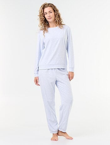 Conjunto de pijama comprido em polar - 2 peças