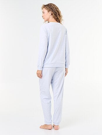 Conjunto de pijama comprido em polar - 2 peças