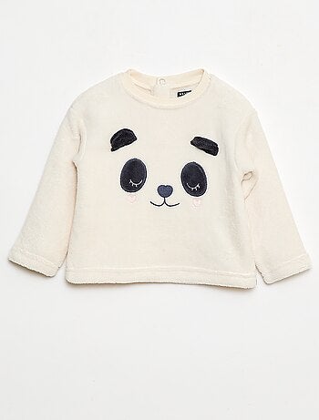 Conjunto de pijama comprido em polar - 2 peças