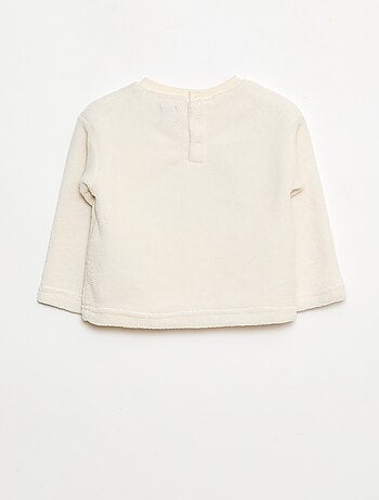 Conjunto de pijama comprido em polar - 2 peças