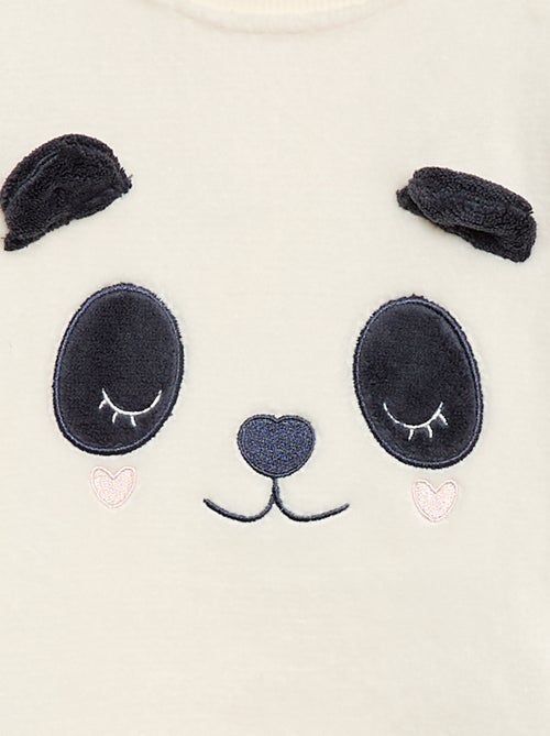 Conjunto de pijama comprido em polar - 2 peças - Kiabi