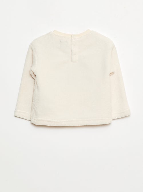 Conjunto de pijama comprido em polar - 2 peças - Kiabi