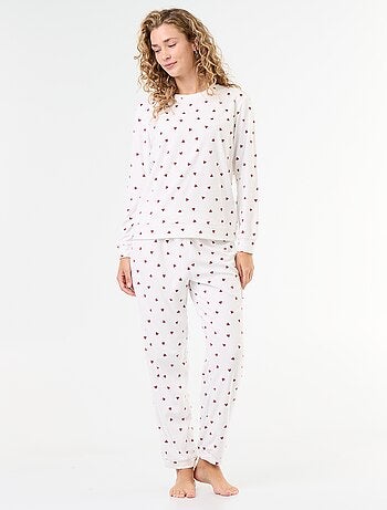 Conjunto de pijama comprido em polar - 2 peças