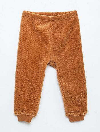 Conjunto de pijama comprido em polar - 2 peças