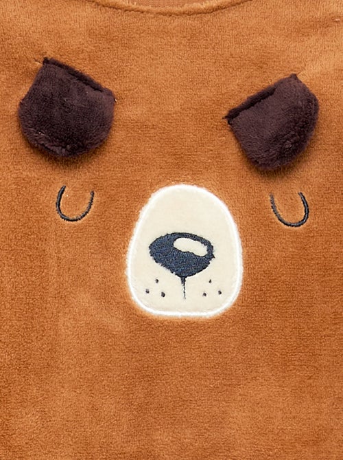 Conjunto de pijama comprido em polar - 2 peças - Kiabi