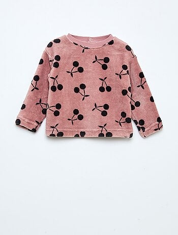 Conjunto de pijama comprido em polar - 2 peças