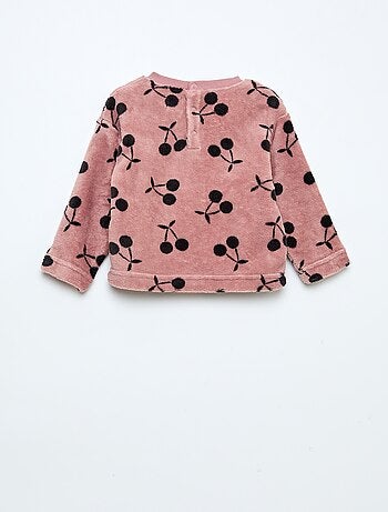 Conjunto de pijama comprido em polar - 2 peças