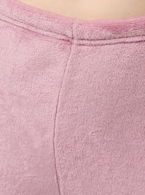 Conjunto de pijama comprido em polar - 2 peças - Kiabi