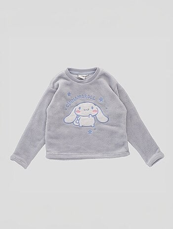 Conjunto de pijama comprido em polar 'Hello Kitty' - 2 peças