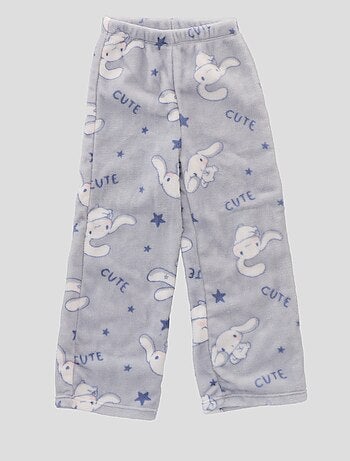 Conjunto de pijama comprido em polar 'Hello Kitty' - 2 peças