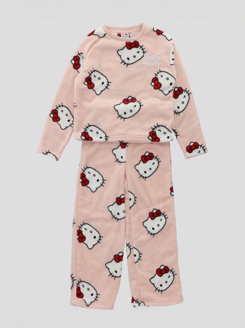 Conjunto de pijama comprido em polar 'Hello Kitty' - 2 peças - Kiabi
