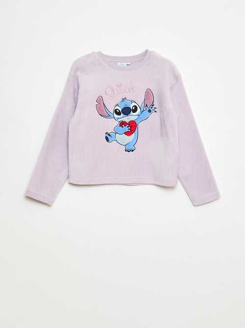 Conjunto de pijama comprido em polar 'Stitch' 'Disney' - 2 peças - Kiabi