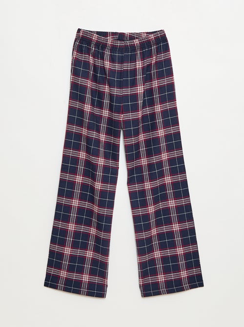 Conjunto de pijama comprido em polar t-shirt + calças - 2 peças - Kiabi