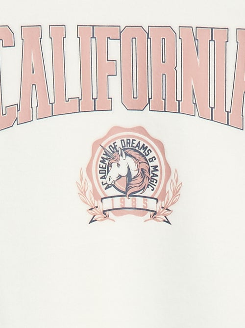 Conjunto de pijama comprido em polar, t-shirt + calças - 2 peças - Kiabi