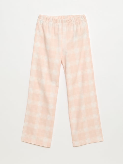Conjunto de pijama comprido em polar, t-shirt + calças - 2 peças - Kiabi