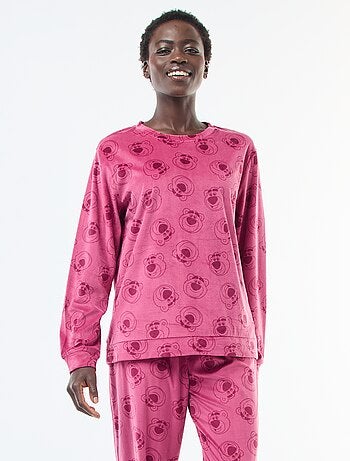 Conjunto de pijama comprido em veludo 'Pampan' 'Disney' - 2 peças