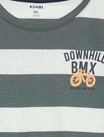 Conjunto de pijama comprido estampado - 2 peças