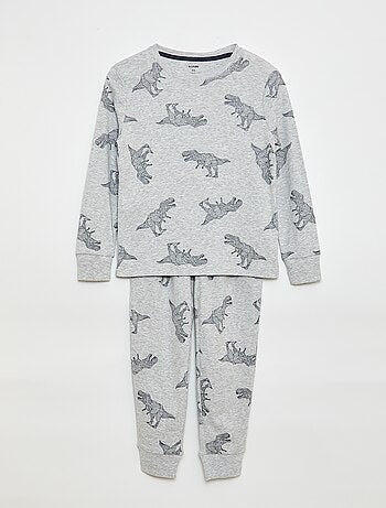 Conjunto de pijama comprido estampado - 2 peças