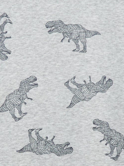 Conjunto de pijama comprido estampado - 2 peças - Kiabi