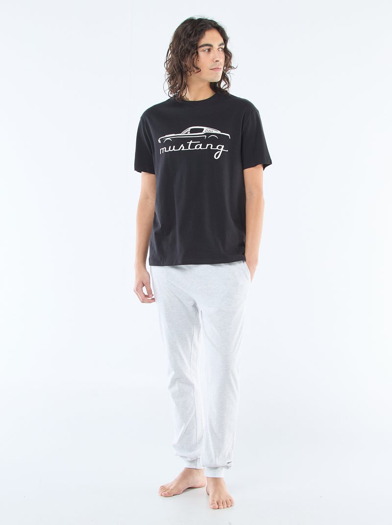 Conjunto de pijama comprido 'Ford' - 2 peças Cinza - Kiabi
