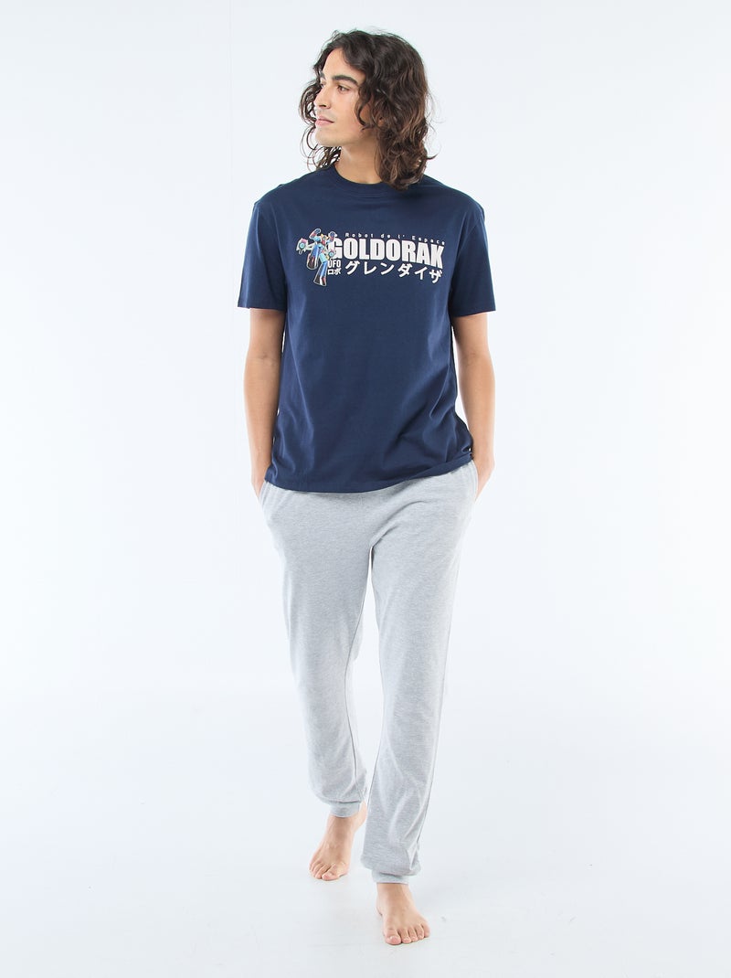 Conjunto de pijama comprido 'Goldorak' - 2 peças Cinza - Kiabi