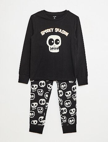 Conjunto de pijama comprido "Halloween" - 2 peças