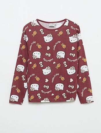 Conjunto de pijama comprido 'Hello Kitty' - 2 peças