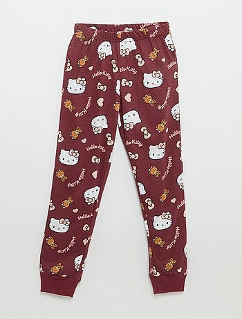 Conjunto de pijama comprido 'Hello Kitty' - 2 peças