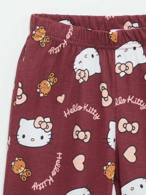 Conjunto de pijama comprido 'Hello Kitty' - 2 peças - Kiabi Conjunto de pijama comprido 'Hello Kitty' - 2 peças - Kiabi