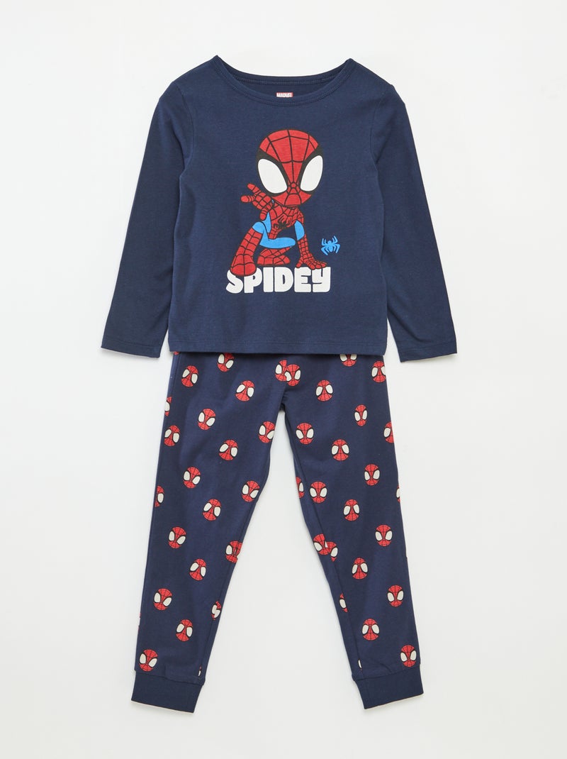 Conjunto de pijama comprido 'Homem-Aranha' 2 peças Azul - Kiabi