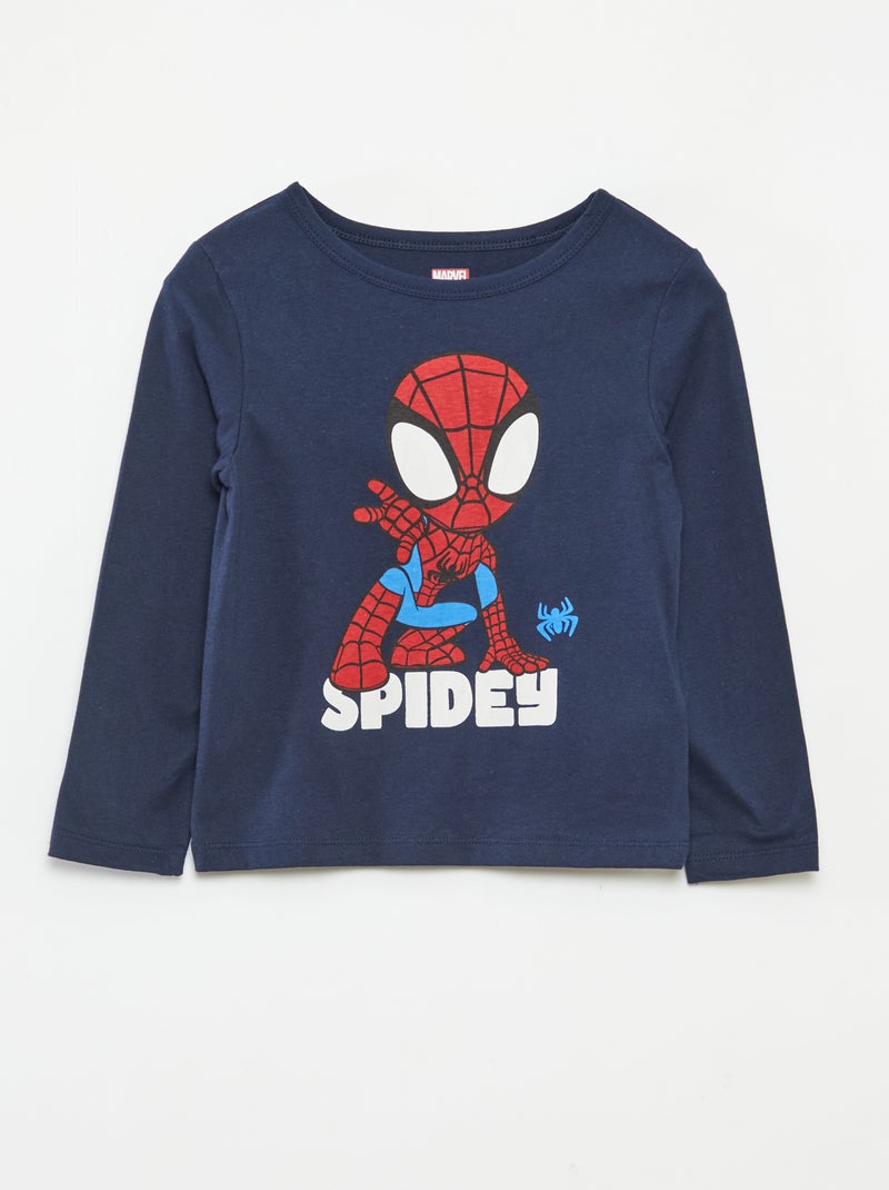 Conjunto de pijama comprido 'Homem-Aranha' 2 peças Azul - Kiabi