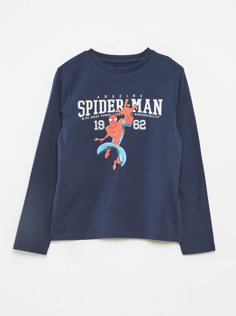 Conjunto de pijama comprido 'Homem-Aranha' 2 peças Azul - Kiabi