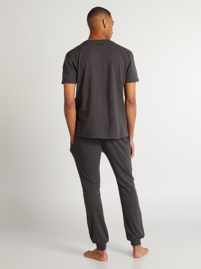 Conjunto de pijama comprido 'Minecraft' - 2 peças CINZA - Kiabi