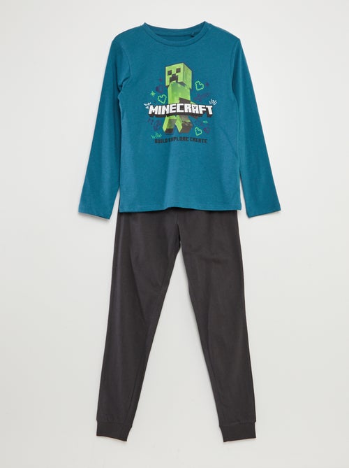 Conjunto de pijama comprido 'Minecraft' - 2 peças - Kiabi