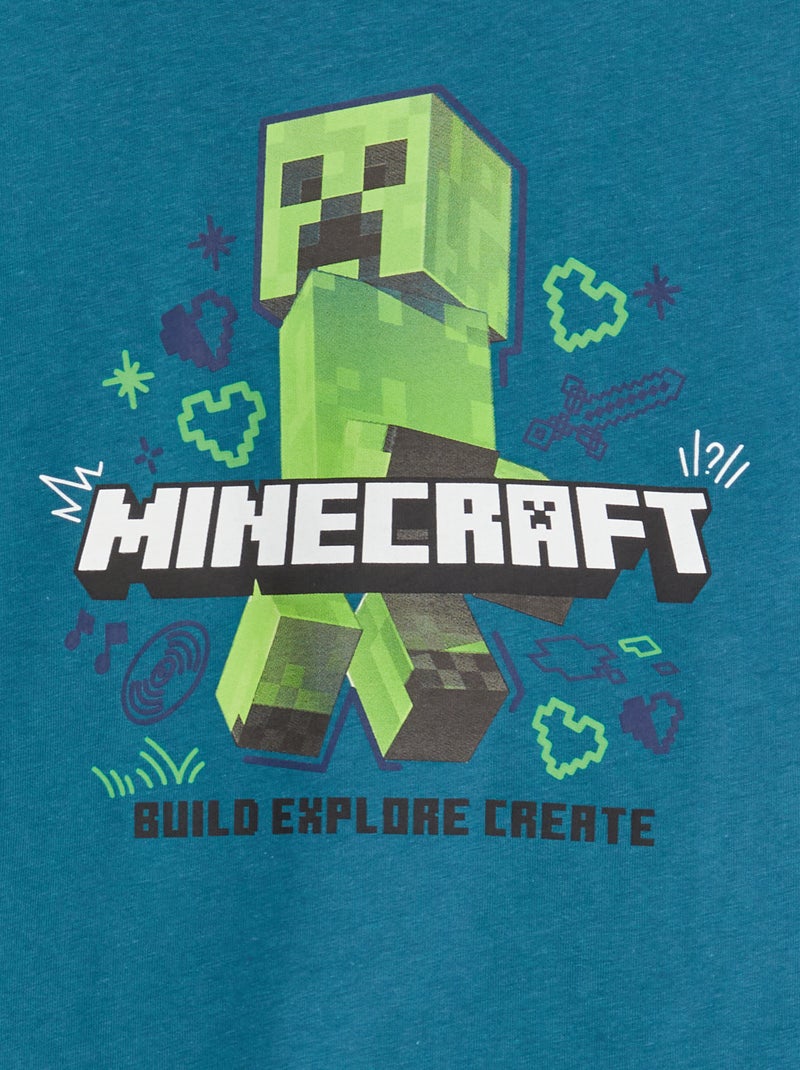 Conjunto de pijama comprido 'Minecraft' - 2 peças VERDE - Kiabi