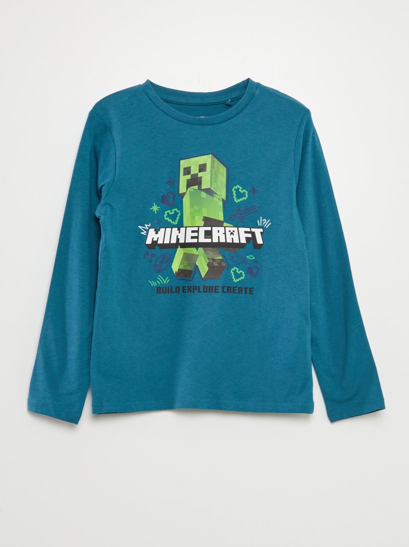 Conjunto de pijama comprido 'Minecraft' - 2 peças VERDE - Kiabi