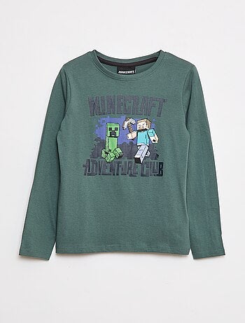 Conjunto de pijama comprido 'Minecraft' - 2 peças