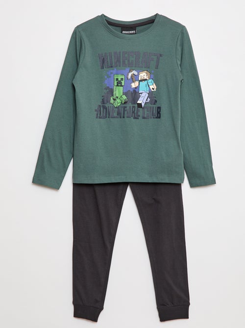 Conjunto de pijama comprido 'Minecraft' - 2 peças - Kiabi